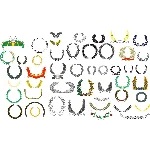 Венки, ветки, лавры клипарт (в векторе)