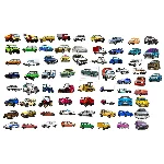 автомобили клипарт в векторе, детальная прорисовка