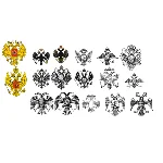 Орлы двуглавые имперские в векторе