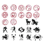 Знаки зодиака в векторе клипарт