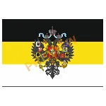 Имперский флаг с гербом в векторе