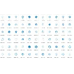 Cнежинки, узоры в векторе