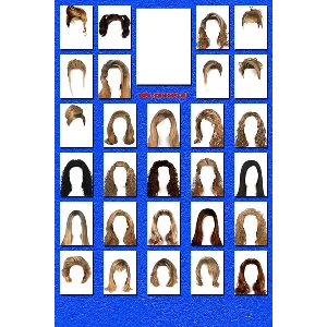 Женские причёски - шаблоны для Photoshop