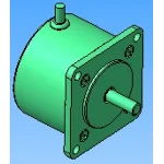 Шаговый двигатель от матричного принтера (3d модель)