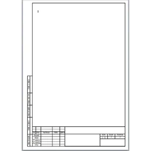 A4 (А4)  рамка в формате docx вертикальная