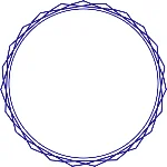 Окантовка для печатей ромбы