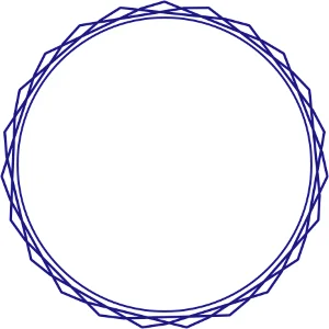 Окантовка для печатей ромбы