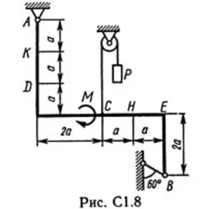 Решение С1 рисунок 8 условие 9 (вариант 89) Тарг 1989