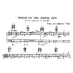 THE HOUSE OF THE RISING SUN(ANIMALS)ноты аккордеон/баян