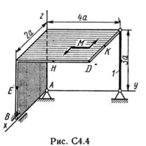 Решение задачи С4 рис 4 усл 0 (вар 40) Тарг С.М. 1989г