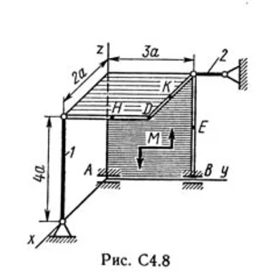 Решение задачи С4 рис 8 усл 2 (вар 82) Тарг С.М. 1989г
