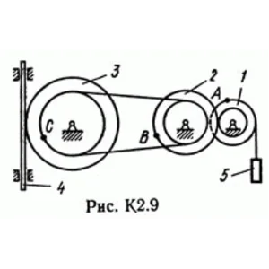 Решение задачи К2 рис 9 усл 8 (вариант 98) Тарг С.М. 89