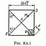 Решение задачи К4 В16(рисунок К4.1 условие 6) Тарг 89