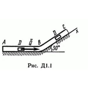 Решение Д1 В14 (рисунок Д1.1 условие 4) термех Тарг 89