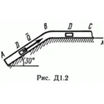 Решение Д1 В25 (рисунок Д1.2 условие 5) термех Тарг 89