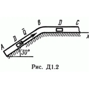 Решение Д1 В27 (рисунок Д1.2 условие 7) термех Тарг 89