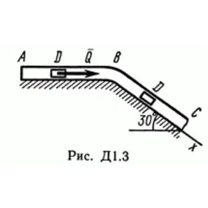 Решение Д1 В37 (рисунок Д1.3 условие 7) термех Тарг 89