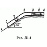 Решение Д1 В43 (рисунок Д1.4 условие 3) термех Тарг 89