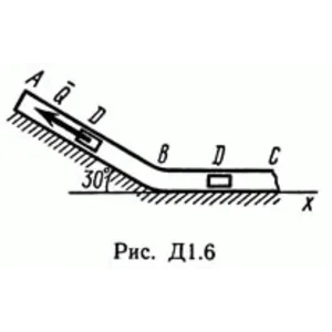 Решение Д1 В66 (рисунок Д1.6 условие 6) термех Тарг 89