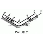Решение Д1 В74 (рисунок Д1.7 условие 4) термех Тарг 89