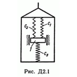 Задача Д2 В18 (рисунок 1 условие 8) теормех Тарг 1989г