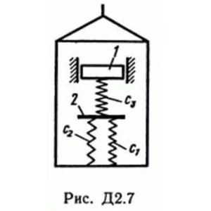 Задача Д2 В78 (рисунок 7 условие 8) теормех Тарг 1989г