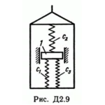 Задача Д2 В90 (рисунок 9 условие 0) теормех Тарг 1989г