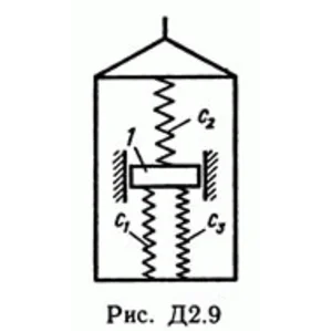 Задача Д2 В90 (рисунок 9 условие 0) теормех Тарг 1989г