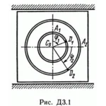 Решение Д3 В16 (рисунок 1 условие 6) термех Тарг 1989