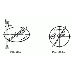 Решение Д5 В73 (рис 7 усл 3) теормех Тарг С.М. 1989 г