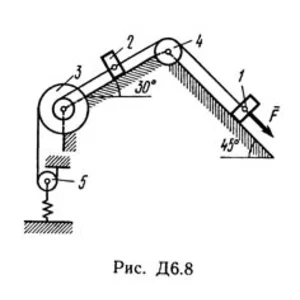 Решение Д6 В84 (рис 8 усл 4) термех Тарг С.М. 1989 г.
