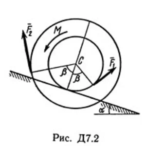 Термех Тарг решение задачи Д7 В22 (рис 2 усл 2) 1989 г.