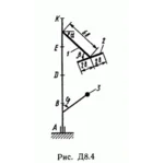 Решение задачи Д8 В48 (рис 4 усл 8) теормех Тарг 1989 г