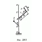 Решение задачи Д8 В53 (рис 5 усл 3) теормех Тарг 1989 г