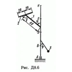 Решение задачи Д8 В61 (рис 6 усл 1) теормех Тарг 1989 г