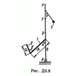 Решение задачи Д8 В85 (рис 8 усл 5) теормех Тарг 1989 г