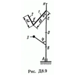Решение задачи Д8 В91 (рис 9 усл 1) теормех Тарг 1989 г