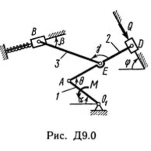 Решебник Тарг С.М. задача Д9 В02 (рис 0 усл 2) 1989 год