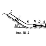 Решение  Д1 Вариант 25 (рис. 2 усл. 5) термех Тарг 1988