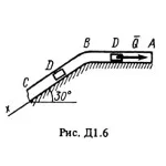 Решение  Д1 Вариант 63 (рис. 6 усл. 3) термех Тарг 1988
