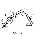 Решение задачи Д3 В24 (рис. 2 усл. 4) термех Тарг 1988