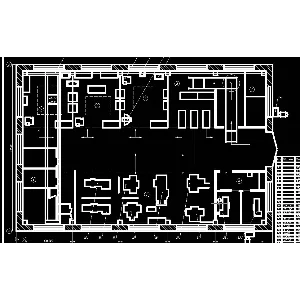 Чертежи 2-х технологических планов цехов (AutoCad)