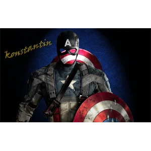 Капитан Америка PSD