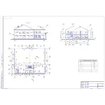 Чертеж двухэтажного здания