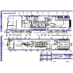 Чертеж тепловоза 2ТЭ116 с размещением оборудования