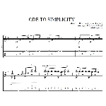 Ode to Simplisity(Secret Garden)-ноты и табы для гитары