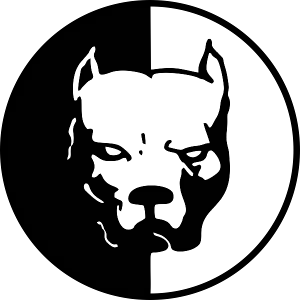 Питбуль вектор (классический). Для резки на плоттере.