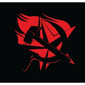 Серп и молот символ стилизованный. Векторный формат CDR