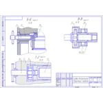 Чертеж Головка делительная универсальная