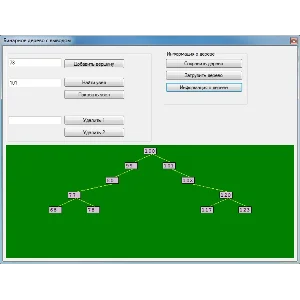 Бинарное дерево с выводом